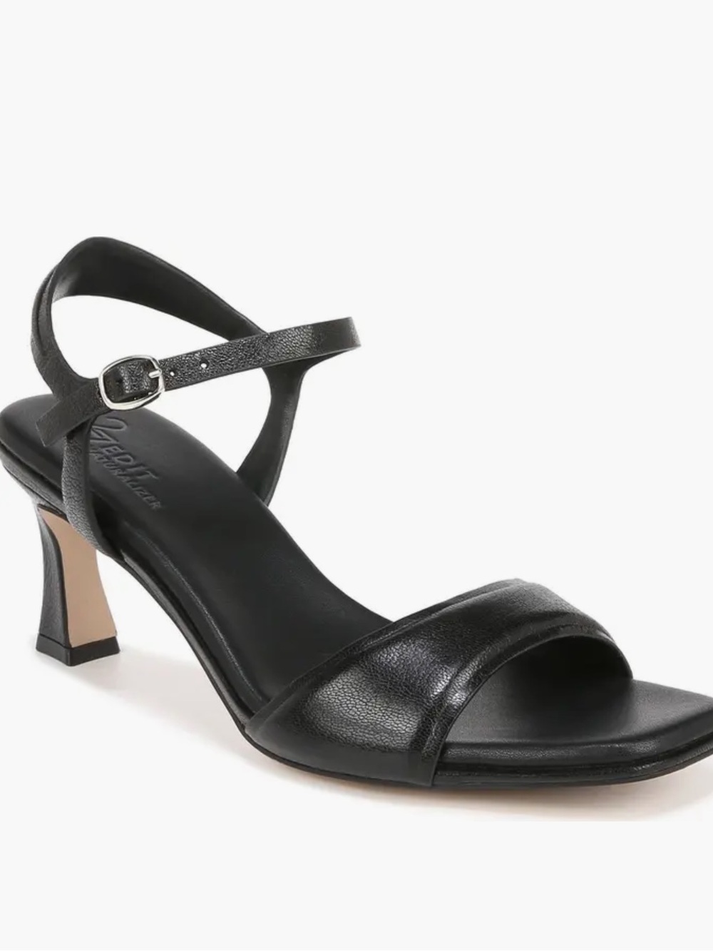 Naturalizer 27 EDIT Grace Leather Ankle Strap Heels In Black Size 8 (NWT)